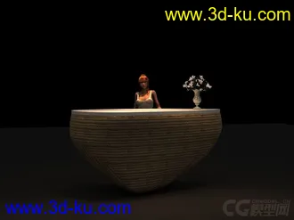 3D打印模型接待台的图片