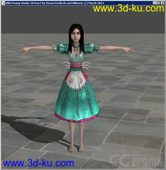 3D打印模型爱丽丝疯狂回归——长发的图片