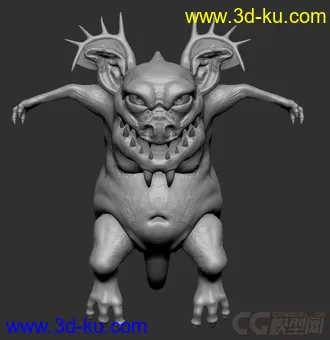 3D打印模型怪物角色练习一个的图片