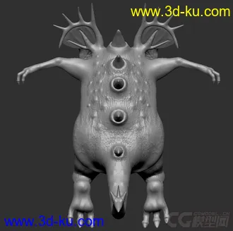 3D打印模型怪物角色练习一个的图片