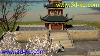 3D打印模型发个完整的场景，结课作业专用的图片