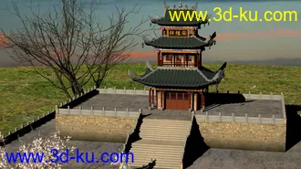 3D打印模型发个完整的场景，结课作业专用的图片
