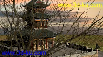 3D打印模型发个完整的场景，结课作业专用的图片