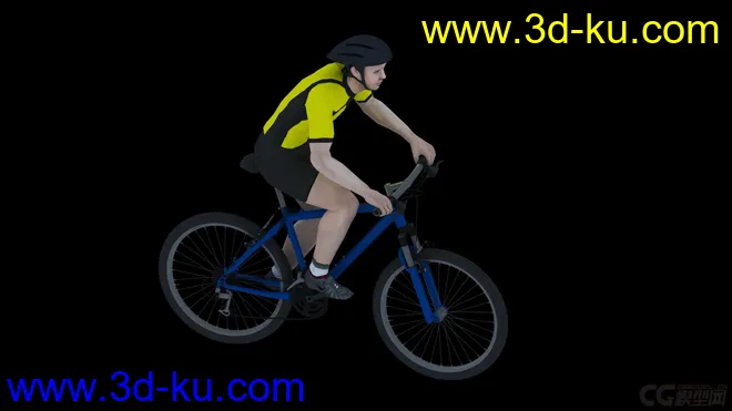骑自行车的人   有动画模型的图片1