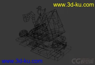3D打印模型小屋子，动力室，卡通屋子，低模的图片