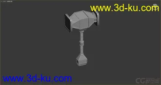 3D打印模型战斧的图片