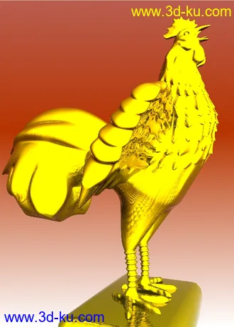 3D打印模型金公鸡的图片