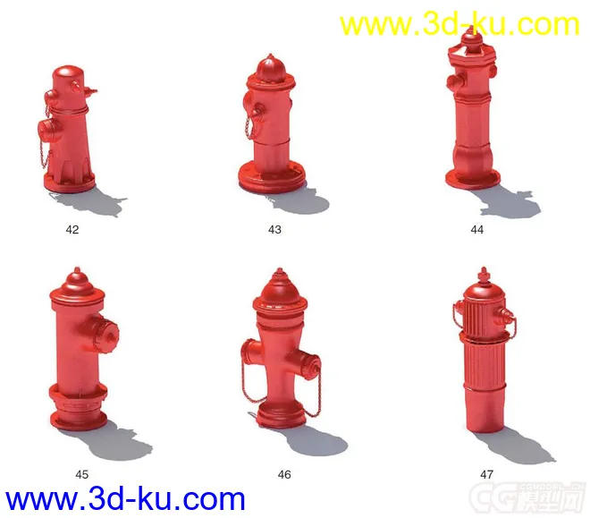 消防栓合集模型的图片1