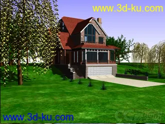 3D打印模型欧式房子 场景  动画的图片