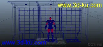 3D打印模型钢铁侠展示柜场景的图片