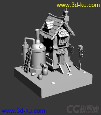 3D打印模型房屋的图片