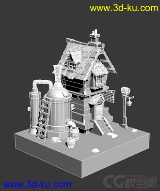 3D打印模型房屋的图片