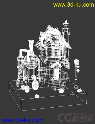 3D打印模型房屋的图片