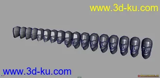 3D打印模型MAYA人头布线（绝对的精品希望版主给个精）的图片
