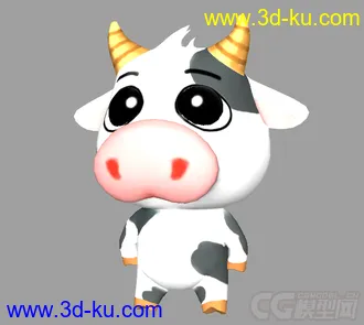 3D打印模型小奶牛的图片