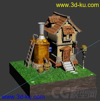 3D打印模型房屋的图片