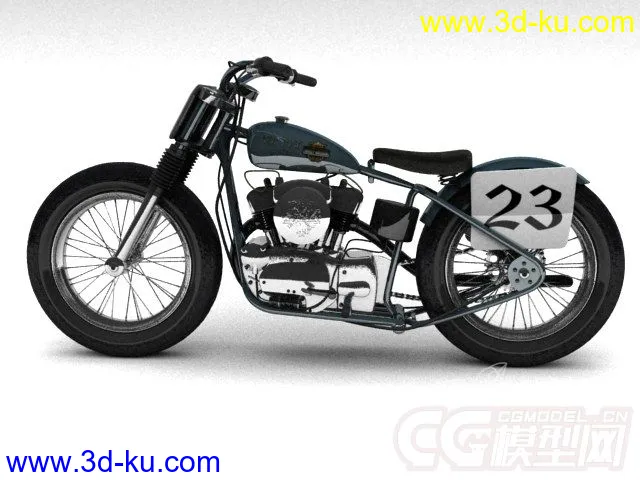 一辆拉风的摩托车模型的图片1