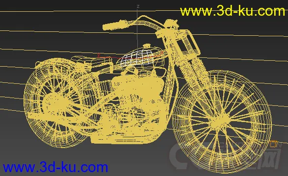 一辆拉风的摩托车模型的图片2