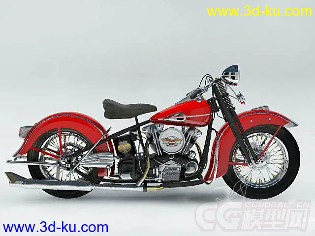 红色摩托车模型的图片1
