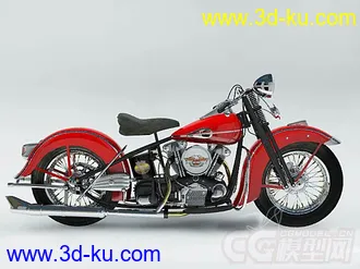 红色摩托车模型的图片