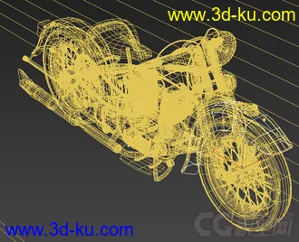 红色摩托车模型的图片