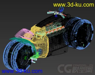 一辆摩托车模型的图片