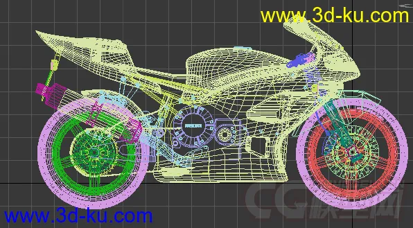 绿色的摩托车模型的图片2