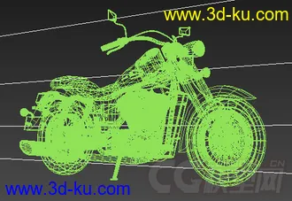 红色的摩托车模型的图片