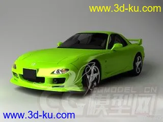 绿色的跑车模型的图片1