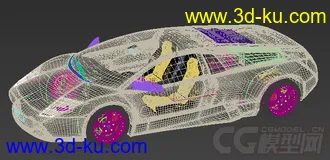 黄色的跑车模型的图片
