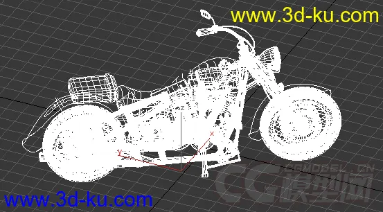 黑色的摩托车模型的图片2