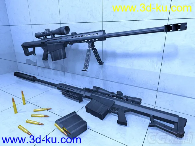 【分享】巴雷特M82A1狙击步枪模型的图片2