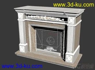 3D打印模型欧式 壁炉 墙壁炉的图片