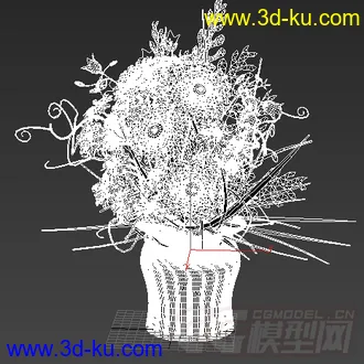 一束小雏菊花模型的图片