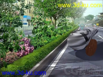 3D打印模型大炮有动画,有粒子、背景，特效的图片