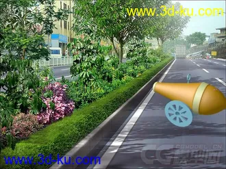3D打印模型大炮有动画,有粒子、背景，特效的图片
