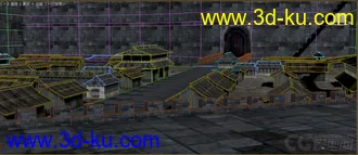 3D打印模型粗糙的金华城还没做好。的图片
