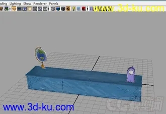 3D打印模型剪纸风格电视柜（maya fbx）的图片