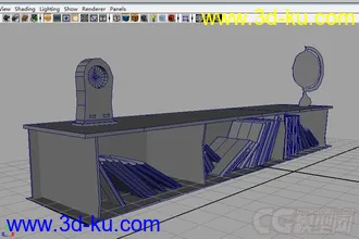 3D打印模型剪纸风格电视柜（maya fbx）的图片