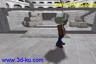 3D打印模型竞技场，可做搞笑短片等电影的图片