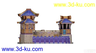 3D打印模型Q版建筑的图片