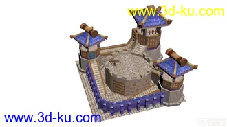 3D打印模型Q版建筑的图片