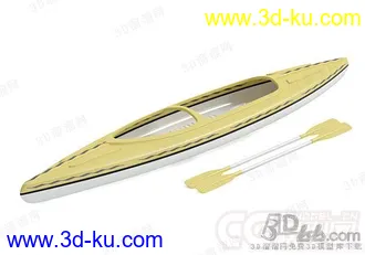 3D打印模型水上设施皮划艇的图片