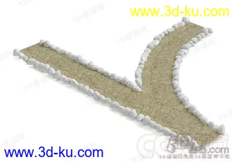 3D打印模型公园道路　单个的图片