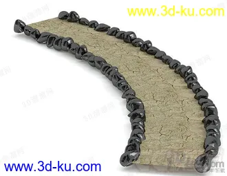 3D打印模型公园道路　单个的图片