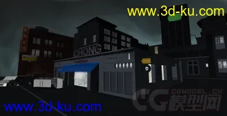 3D打印模型找了张图做的，无渲染的图片