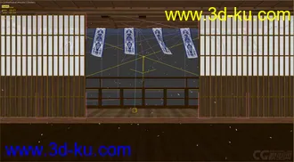 模仿v5cg上大神的一个小场景，自己做的模型和后期的图片