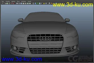 3D打印模型无聊练手的奥迪a6的图片