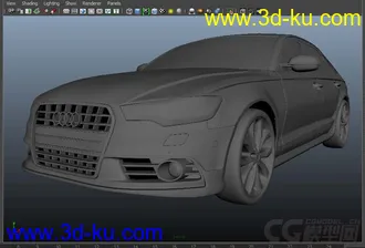 3D打印模型无聊练手的奥迪a6的图片
