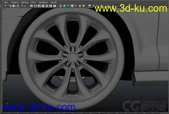 3D打印模型无聊练手的奥迪a6的图片